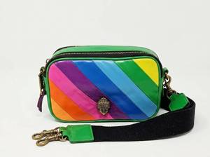 lot 58476 image: Kurt Geiger London Rainbow Stripe Crossbody Bag