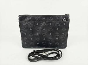 lot 62729 image: MCM Black Quilted Crossbody Bag with Strap