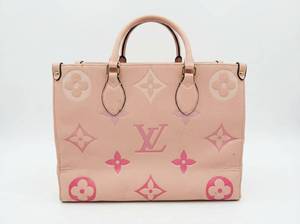 lot 62740 image: Louis Vuitton Monogram OnTheGo Tote Bag Pink
