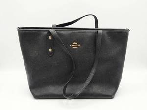 lot 62747 image: Coach Black Saffiano Leather Tote Bag