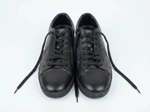 lot 62804 image: Louis Vuitton Black Leather Lace-Up Sneaker Size 7