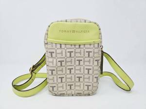lot 62806 image: Tommy Hilfiger Monogram Crossbody Bag Neon Yellow