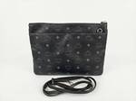 MCM Black Quilted Crossbody Bag with Strap