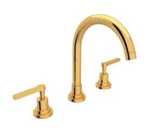 lot 20639 image: Rohl Widespread Lavatory Faucet A2208LMULB-2