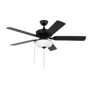 lot 20646 image: Visual Comfort 52 Outdoor Ceiling Fan with Light  Retail $131.66