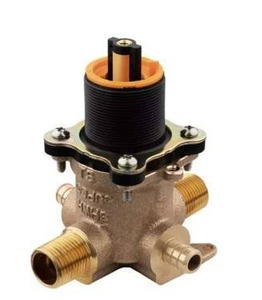 lot 20653 image: JX8-310P PermaBalance TubShower Rough-In Valve, 12 PEX InletsUniversal Outlets, 2 Pack
