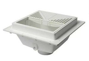lot 20690 image: Sioux Chief SquareMax 6-38x2 Hub Plastic Square Floor Sink