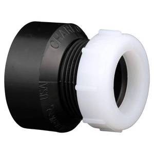 lot 20702 image: Charlotte Pipe 1-12 in. Hub x Spigot ABS Trap Adapter, 12 Pack