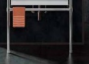 lot 20738 image: Palmer Industries Lavatory Console Sink Legs, Satin Brass Lacquered, (Leg Kit Only)