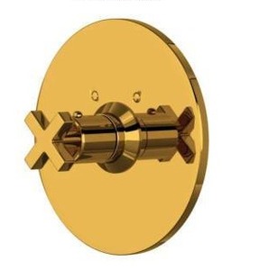 lot 20745 image: Rohl Lombardia 34 Thermostatic Trim Plate with Volume Control