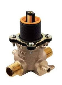 lot 20761 image: JX8-310P PermaBalance TubShower Rough-In Valve, 12 PEX InletsUniversal Outlets, 2 Pack