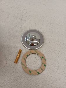 lot 20769 image: Jones Stephens Push Pull ABS Tub Stopper And Trim Ring, Chrome Plated, BFPCP