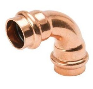 lot 20991 image: Streamline 34 in. Copper 90-Degree Press x Press Elbow Fitting