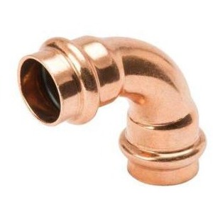 lot 20998 image: Streamline 34 in. Copper 90-Degree Press x Press Elbow Fitting