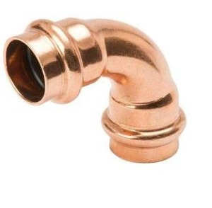 lot 21004 image: Streamline 34 in. Copper 90-Degree Press x Press Elbow Fitting