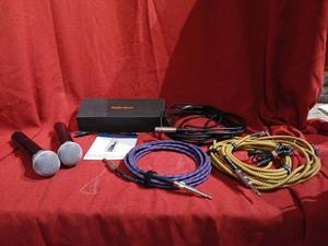 lot 1049 image: VHF Wireless Microphones and cords