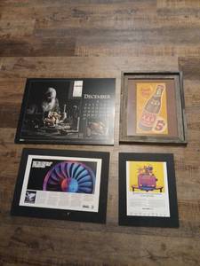 lot 1089 image: Lot of 4 Framed Prints largest 18x23.5