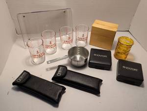 lot 1330 image: Anchor Hocking Barware, and empty boxes