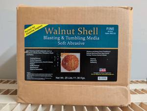 lot 1334 image: Walnut Shell Blasting & Tumbling Media Fine 24 Grit 25 lbs