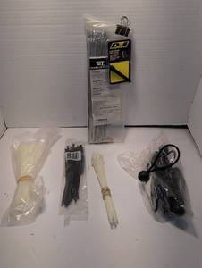 lot 1342 image: DEI Locking Tie Tool with metal and plastic zip ties