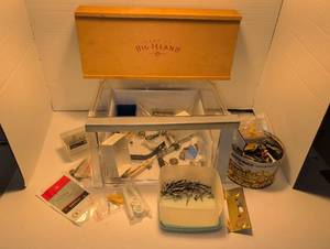 lot 1354 image: Fasteners Lot with refrigerator drawer Storage Box