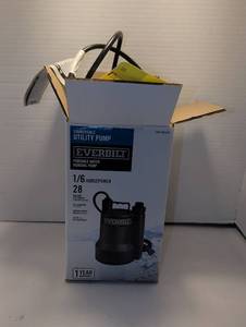 lot 1364 image: Everbilt 16 HP Submersible Utility Pump 28 GPM Portable Water Removal