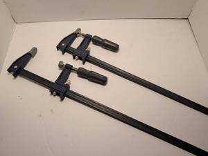 lot 1368 image: 2 Bar Clamps with 2 Quick Release Handles 33 in