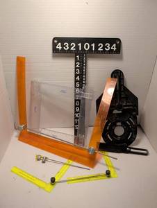 lot 1380 image: Measuring & Layout Tools Lot Rulers Squares Angles