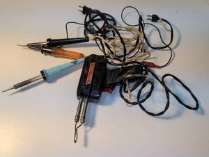 lot 1406 image: Weller Soldering Iron with Desoldering Gun and Accessories