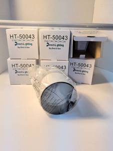 lot 1453 image: Direct-Lighting HT-50043 LED Recessed Downlight Fixture Lot of 6, plus 6 feet of track