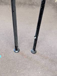 lot 1461 image: Autopole Patented Adjustable Support Poles Pair. Retracted length is 12 ft long. Bring truck or SUV, or disassemble on site