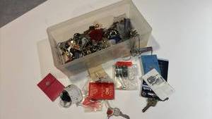 lot 1505 image: Lot of Assorted Keys and Key Rings