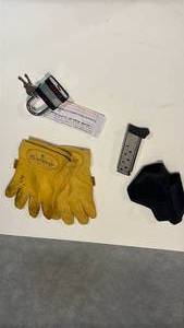 lot 1514 image: Ruger Firearms Lock, Gloves, Holster & Padlock