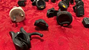 lot 1531 image: DAddario Micro Headstock Tuners, Snark clip on tuners