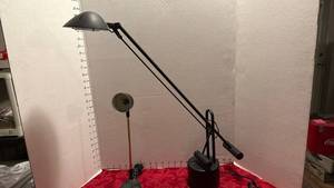 lot 1563 image: Adjustable desk lights set of 2