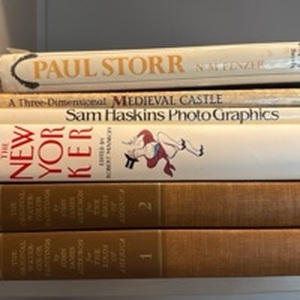 lot 1600 image: The Original Water Color Paintings, The New Yorker and other hard back books
