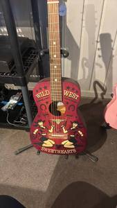 lot 1628 image: Gretsch Americana model G4530 Wild West Sweethearts guitar 36 inches tall with stand