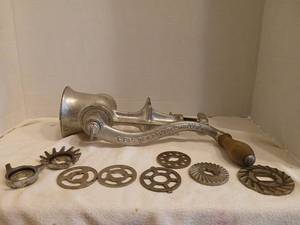 lot 1803 image: Universal Food Grinder with Interchangeable Plates