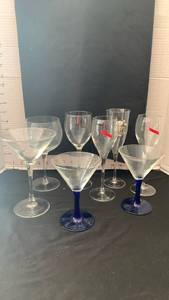 lot 1920 image: Wine and martini glasses