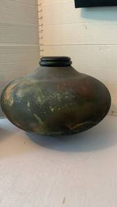 lot 1989 image: Ceramic Vessel with Black Lid