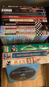 lot 1992 image: DVDs and VHS tapes