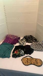 lot 2016 image: Ladies underwear, scarves and sleep mask