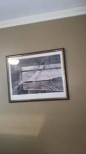 lot 2026 image: Framed Landscape wall decor 23X30