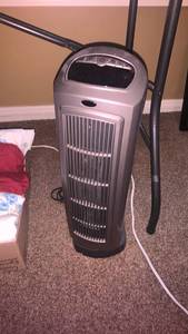 lot 2038 image: Lasko Tower Fan with Digital Display and Remote Control