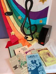 lot 2153 image: Music flag and sheer music