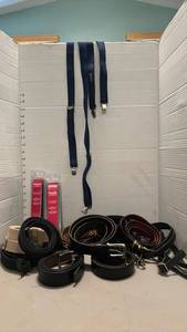 lot 2221 image: Belts and a pair of suspenders