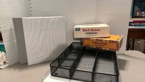 lot 2233 image: Desk organizer, sewing supplies and more