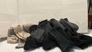lot 2241 image: Lot of Assorted Socks Black and Tan