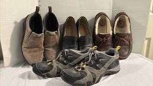 lot 2306 image: ECCO Mixed Shoes Lot 4 Pairs Loafers Slip-ons Hiking Size 43