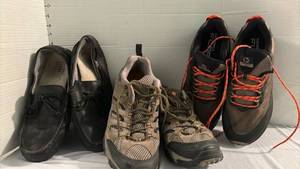 lot 2307 image: Loafers , Hiking Boots and tennis shoes - size 10.5